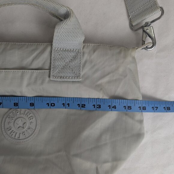 KIPLING Gray Large Bag Polyester with Removable Shoulder Strap . - Picture 13 of 16